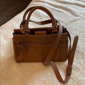 Merona Crossbody Satchel, brown. Lightly Used